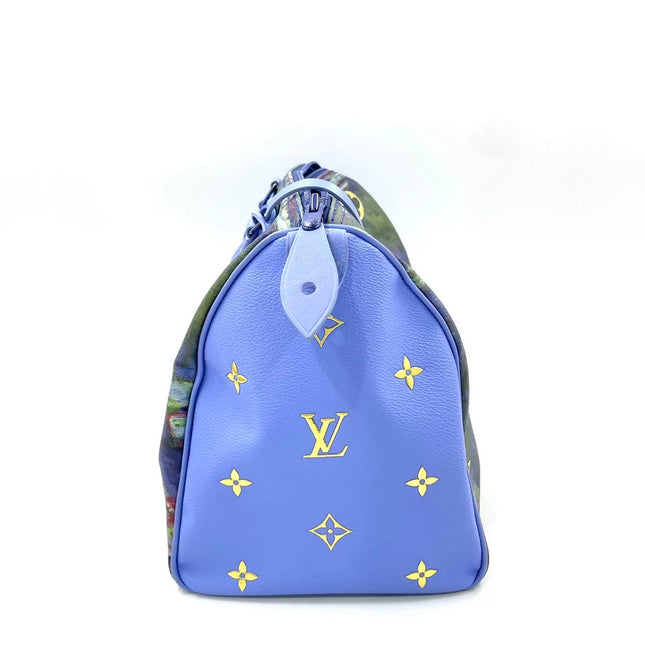 Louis Vuitton x Jeff Koons Speedy 30 Monet Water Lilies Top Handle Bag