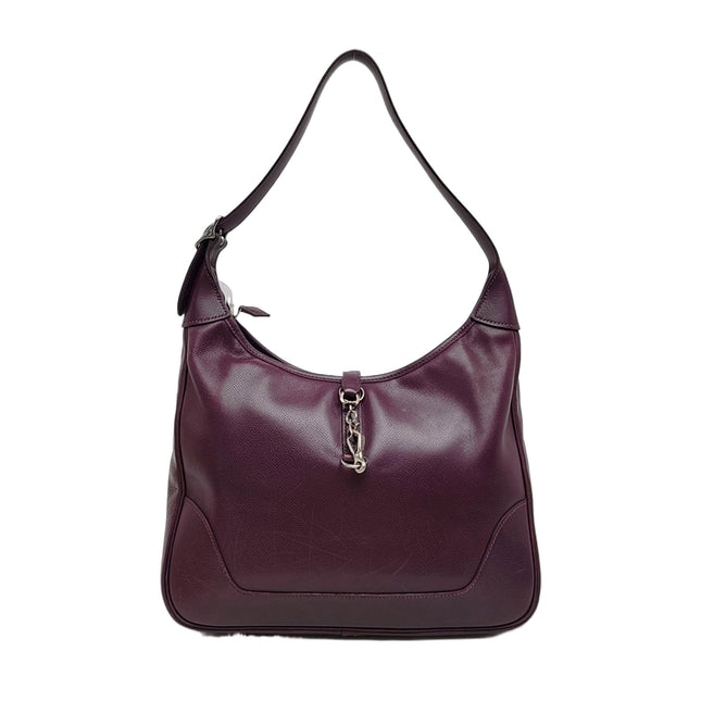 Hermès Trim 31 Purple Raisin Epsom Leather Shoulder Bag-Luxbags