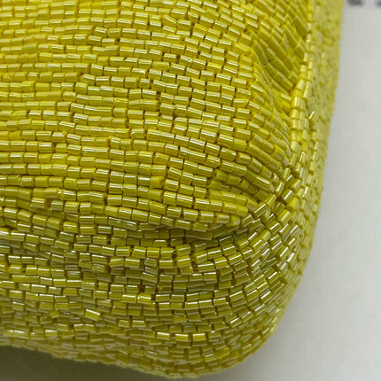 Fendi Baguette Vintage Shoulder bag with Glitter Yellow Beads