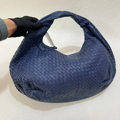 Bottega Veneta Belly Hobo Intrecciato Navy Large 47cm-Luxbags