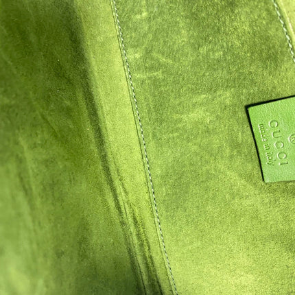 Sold Gucci Horsebit 1955 Green Crocodile Skin Shoulder Bag Large
