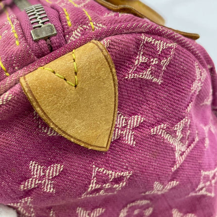 Louis Vuitton Denim Neo Speedy Boston Bag Pink