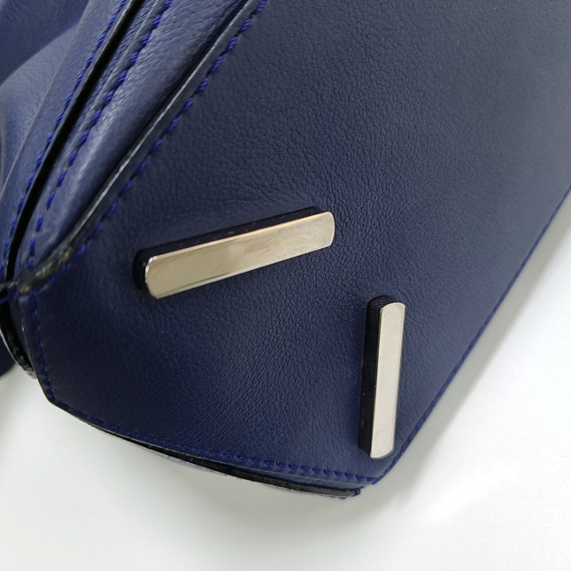 Loewe Puzzle Small Navy Calfskin leather bag