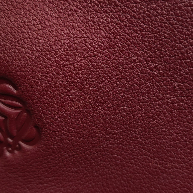 Loewe Amazona 36 Medium Burgundy Leather Dragon Lock Gold-tone Hardware