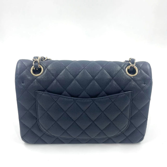 Chanel Classic Flap Small Navy Caviar Leather Gold Hardware, 2021