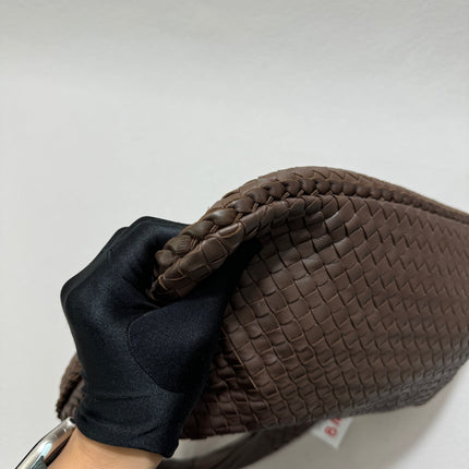 Sold Bottega Veneta Hobo Bag Large Milk Chocolate Brown Lambskin leather 47cm