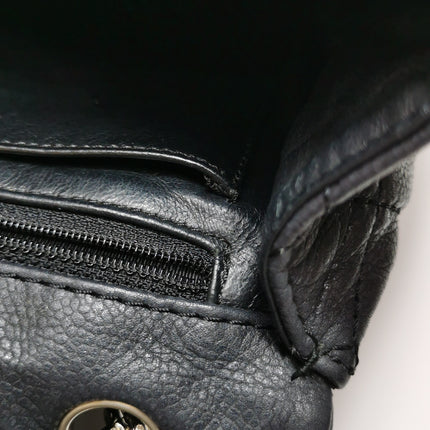 Chanel Classic Flap Maxi Black Soft Caviar Leather Silver-tone Hardware Giant CC Logo