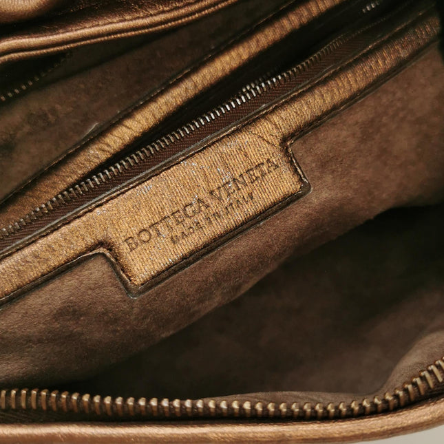 Bottega Veneta Veneta Hobo Metallic Copper Leather Large 47cm