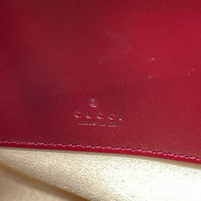 Gucci Jackie 1961 Mini Red Burgundy Leather Bag No Strap