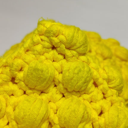 Fendi Mamma Baguette Bag Yellow Crochet Shoulder Bag