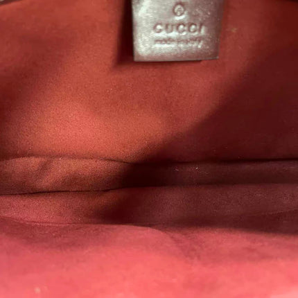 Gucci Jackie 1961 Small Burgundy Suede and Leather Bag