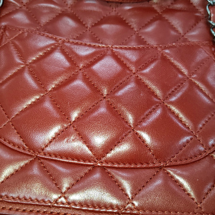 Sold Chanel Classic Flap Jumbo Large Red Calfskin Leather, 2013-2014
