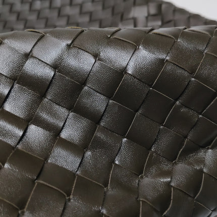 Bottega Veneta Hop Large Leather Dark Olive Green Hobo Bag