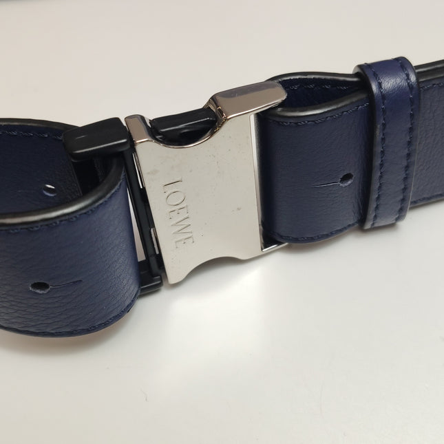 Loewe x Howl's Moving Castle Studio Ghibli Calcifer Puzzle Belt Bag Small Navy