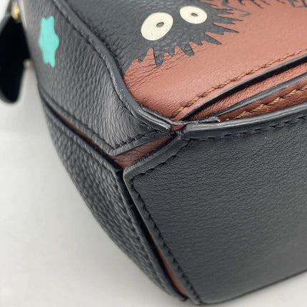 Loewe x Studio Ghibli Collection Susuwatari Mini Puzzle Brown Crossbody Bag