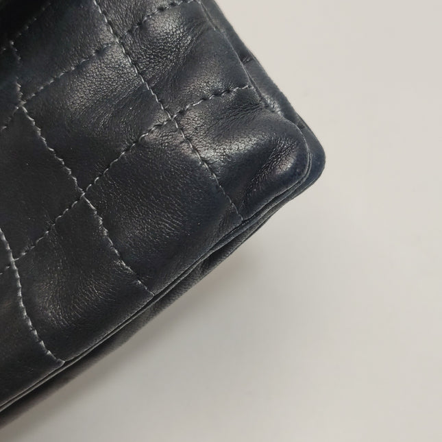 Chanel 2.55 Black Lambskin Square Stitching Shoulder Bag