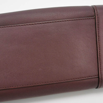 Sold Loewe Amazona 29 in Burgundy Calfskin Leather and Gold-tone Hardware