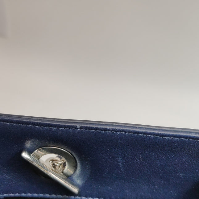 Chanel Coco Shine Small Tote Black Quilted Patent Leather Silver Hardware 2014-15