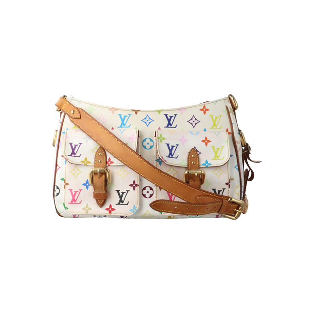 Louis Vuitton x Takashi Murakami Lodge Large White Multicolor-Luxbags