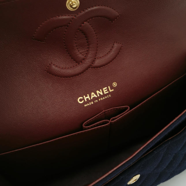 Chanel Medium Classic Double Flap Bag Métiers d'Art Paris-Hamburg 2018 Wool Nautical Charms