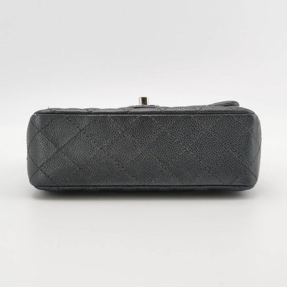 Sold Chanel Classic Flap Rectangular Mini Gunmetal Grey Caviar Leather Crossbody Bag