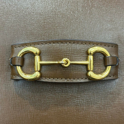 Sold Gucci 1955 Horsebit Shoulder Bag Caramel Brown Small Leather