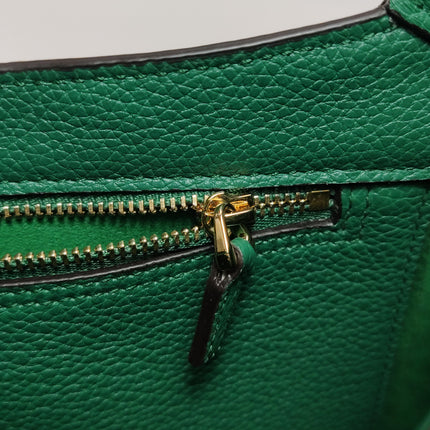 Gucci Jackie 1961 Green Grained Leather Bag Small with Adjustable Strap