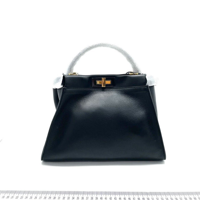 Sold Fendi Peekaboo Medium Black Leather Never worn