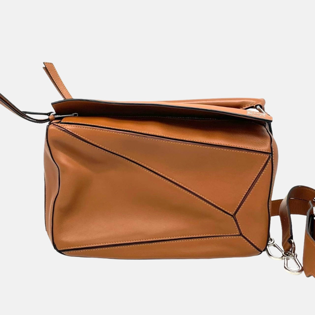 Loewe Puzzle Medium Caramel Tan Calfskin leather Bag-Luxbags