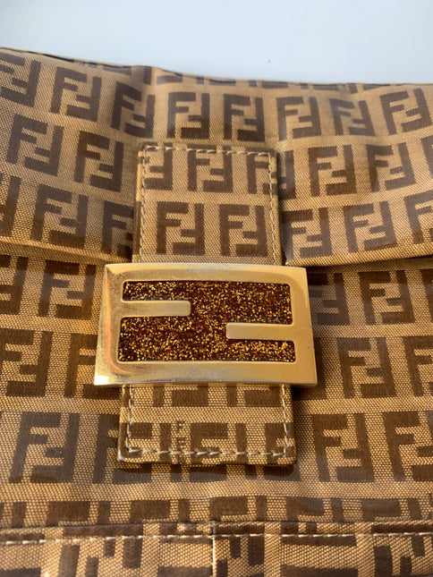 Sold FENDI Baguette Zucchini Print Patent Leather