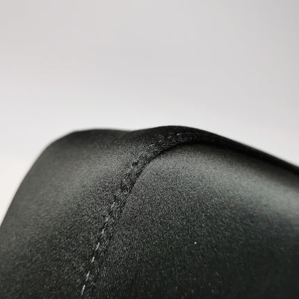 Fendi Baguette Black Silk Crystal Buckle Crossbody Bag