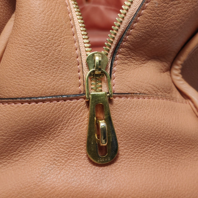 Loewe Amazona Medium 36 Light Coral Leather With Strap Goat Animal Lock