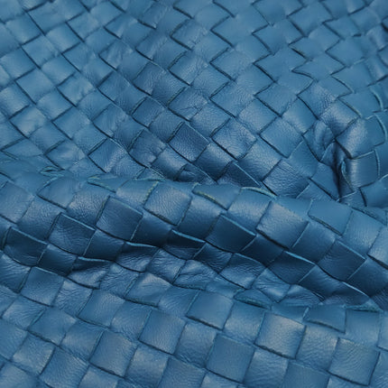 Bottega Veneta Belly Hobo Intrecciato Blue Navy Leather Maxi 50cm