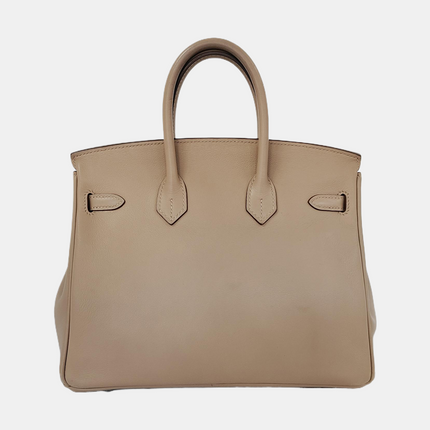 Hermes Birkin 25 Trech Grey Swift Leather Palladium Hardware 2016