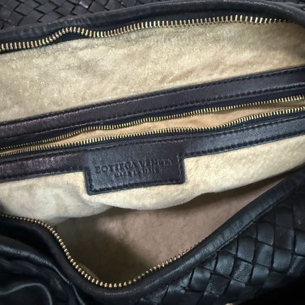 Bottega Veneta Veneta Hobo Maxi Black Leather 51cm