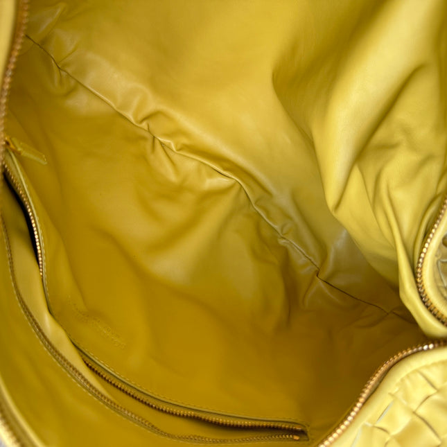 Bottega Veneta Jodie Small Yellow Lambskin Leather