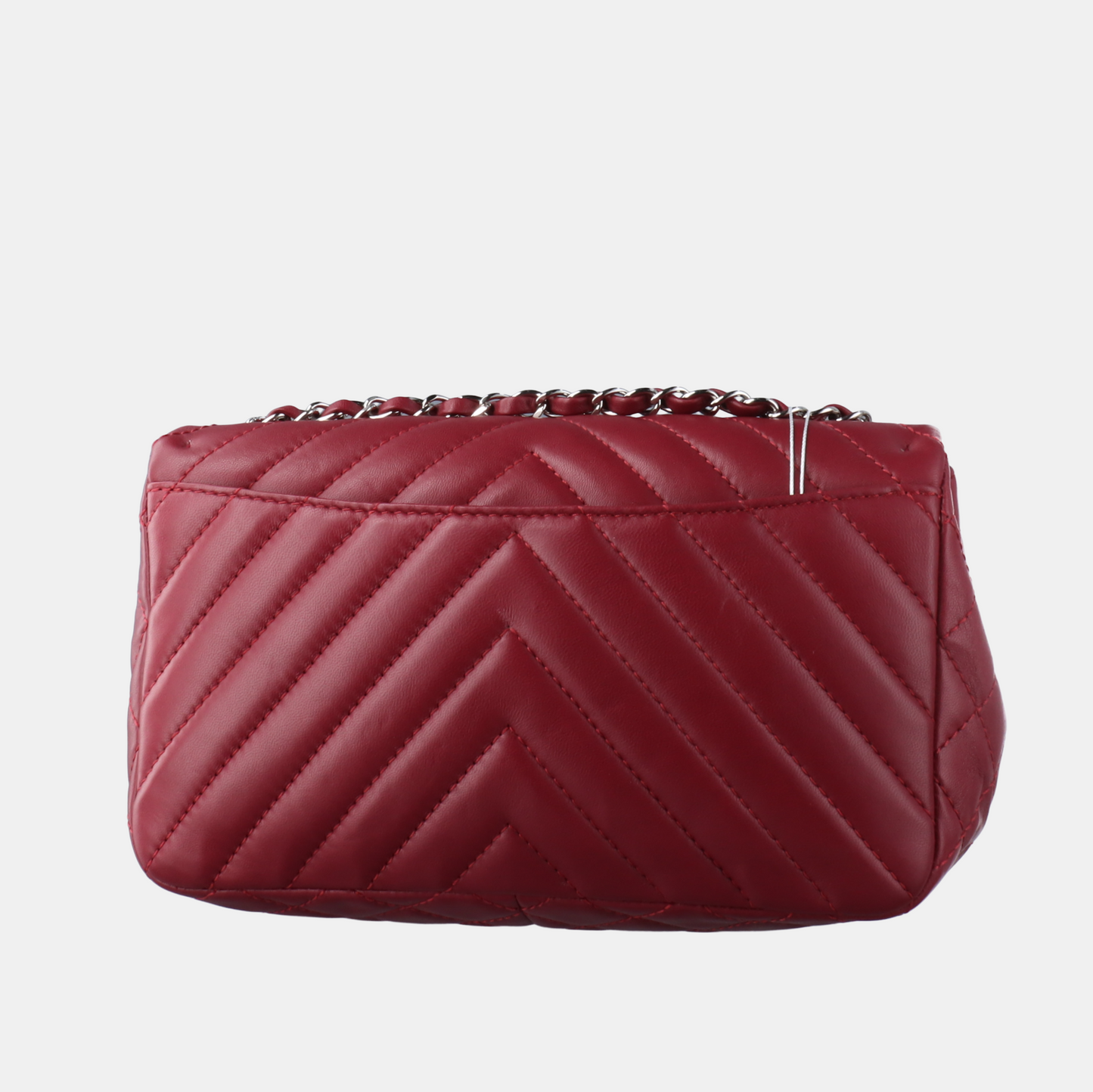 Chanel Classic Flap Medium Chevron Burgundy Quilted Lambskin Leather, 2012