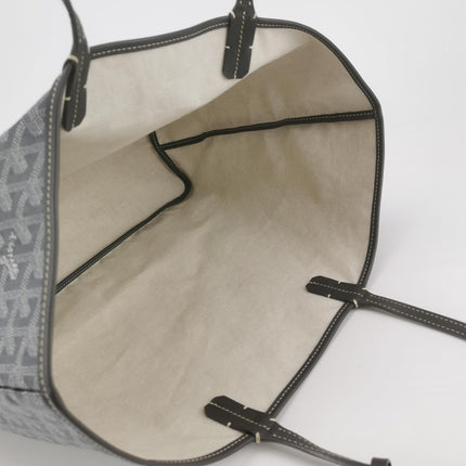 Goyard Saint Louis PM Tote 2018 Medium Grey Goyardine Canvas