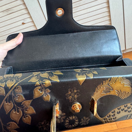 LANVIN Rateau Pencil Cat leather shoulder bag
