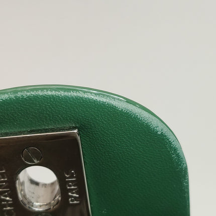 Chanel Classic Flap Rectangular Mini Green Patent Leather Silver Hardware 2016-2017