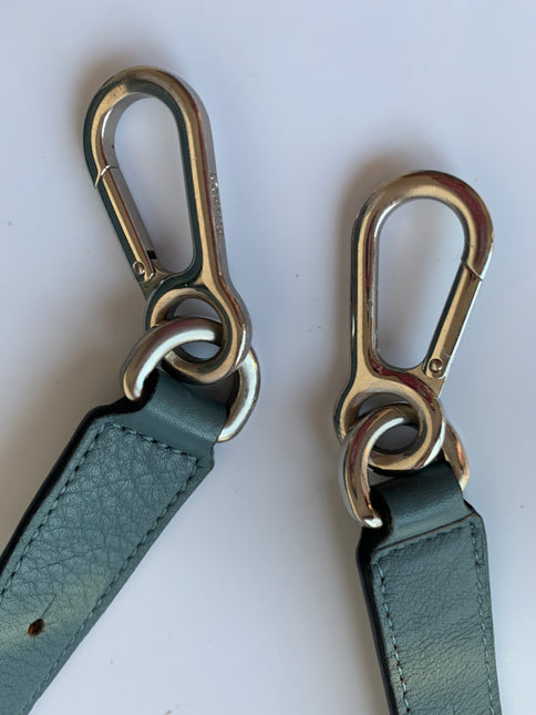 Sold Loewe Puzzle Small Blue Leather Crossbody Bag