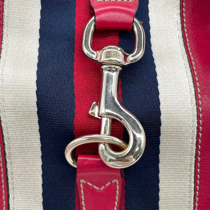 Gucci Jackie Vintage Bouvier Hobo Red Leather with Web Accent
