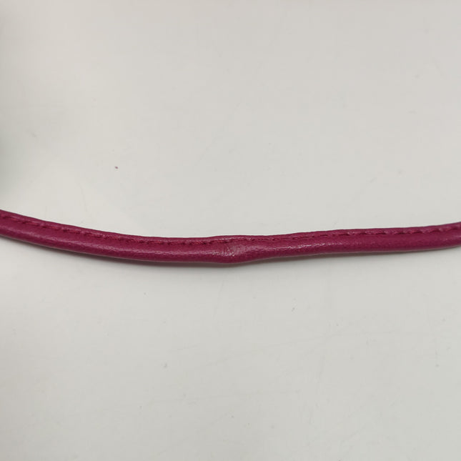 Bottega Veneta Pouch Mini Intrecciato Burgundy Lambskin Leather Crossbody Bag