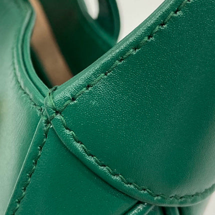 Sold Gucci Jackie 1961 Mini Handbag in Green Leather with Adjustable Strap