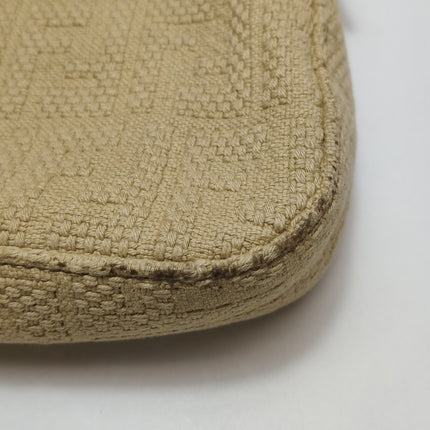Fendi Baguette 1997 Beige Canvas Zucca Embossed with Zucca Interior