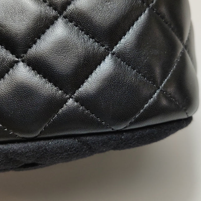 Chanel Métiers d'Art Paris-Hamburg 2018 Wool Nautical Charms Camera Bag Dark Navy