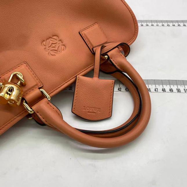 Loewe Amazona 28 in Orange Leather Goat Special Edition