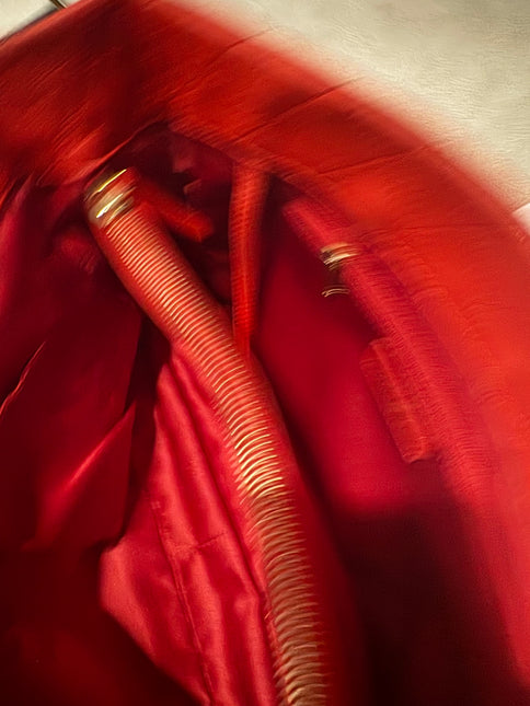 Chanel Shopping Tote Red Lambskin Leather Gold Hardware 2013-14