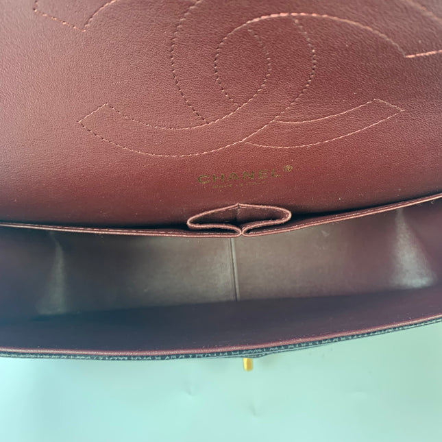 Chanel Classic Flap Jumbo Black Caviar Leather Double Flap with Gold Hardware, 2015-2016