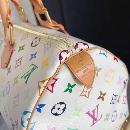 Louis Vuitton x Takashi Murakami Speedy 40 White Multicolor